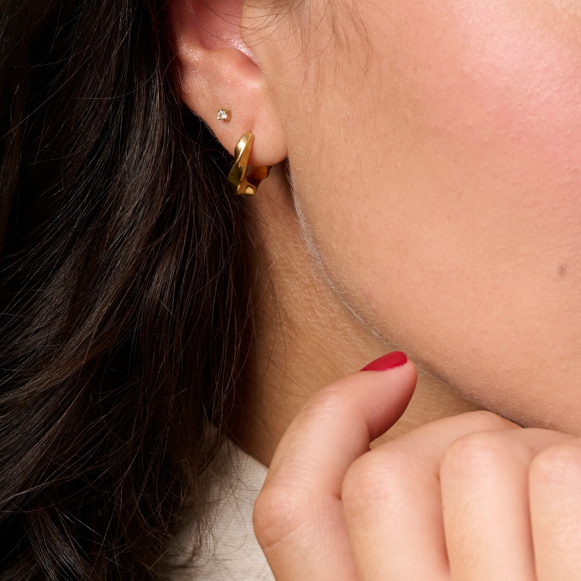 Aubery Huggie Earrings