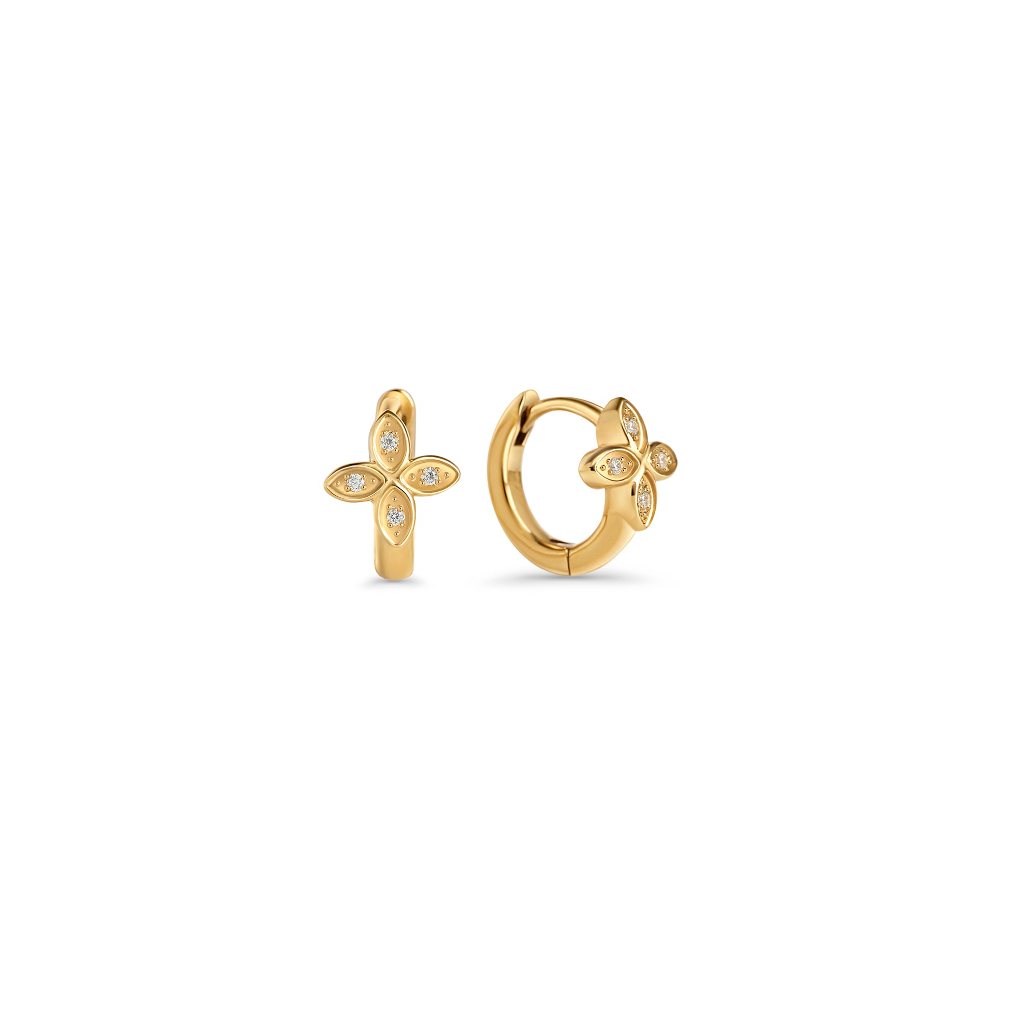 Siona II Huggie Earrings