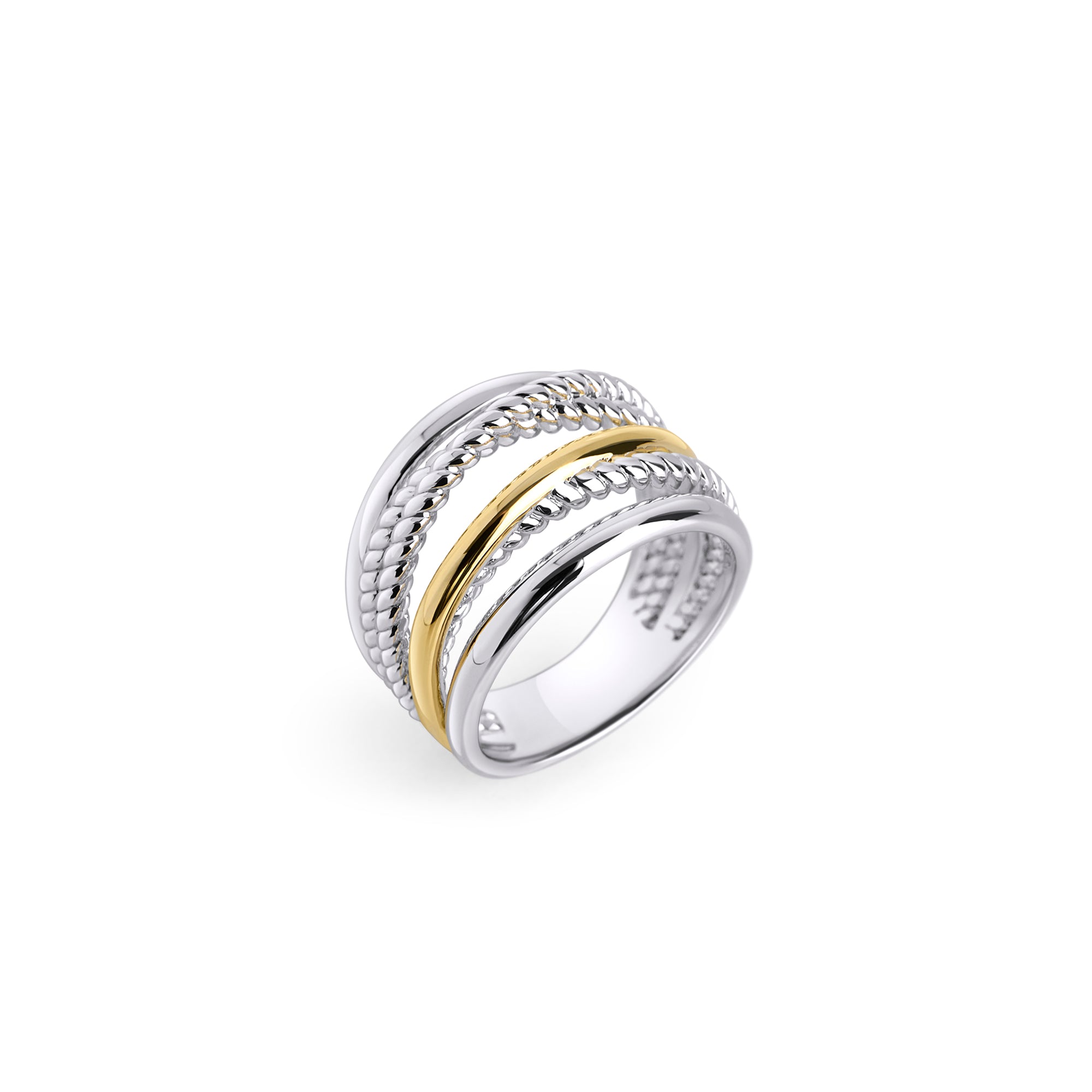Twisted Knot Gold and Silver Stud Earrings Hypoallergenic Stainless Steel Waterproof Non-tarnish Noeud Twist Torsade Boucles d'oreilles Or et Argent Hypoallergène Résistant à l'eau